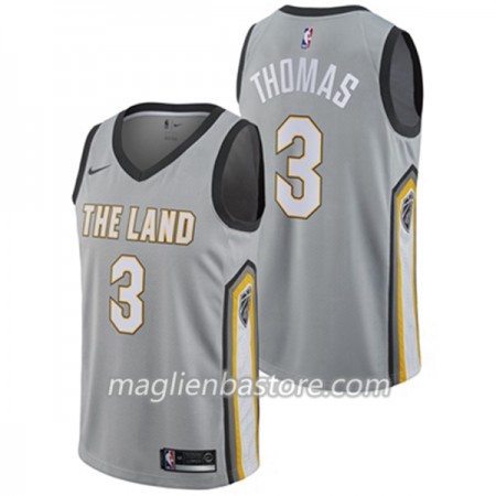 Maglia NBA Cleveland Cavaliers Isaiah Thomas 3 Nike City Edition Swingman - Uomo